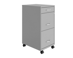 3-Drawer Mobile File Cabinet