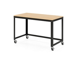 RTA Mobile Desk w/ Wood Top – 48" W