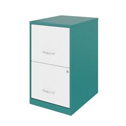 SoHo 2-Drawer Metal File Cabinet – 15" W x 25" H