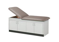 Vinyl Treatment Table with Two Cabinets - 72"W x 27"D