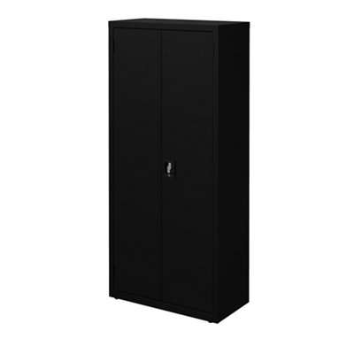 Slim Metal Storage Cabinet w/ Locking Doors – 30" W x 66" H