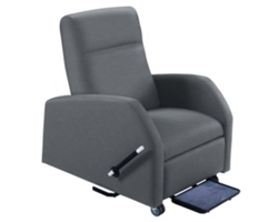 Mobile Bariatric Patient Recliner with Trendelenburg Tilt in Vinyl