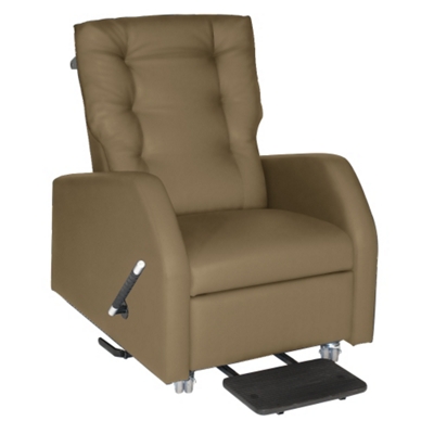 Hannah Bariatric Pillow Back Patient Recliner with Trendelenburg in Fabric