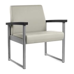 Behavioral Health Vinyl Bariatric Guest Chair with Weighted Seat Pan