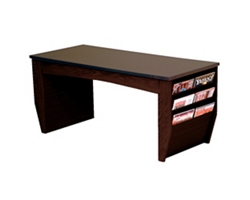Coffee Table with Magazine Rack - 46.5"W