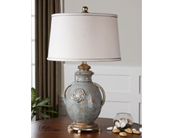Handled Ceramic Table Lamp