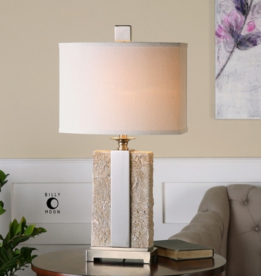 Stone Base Table Lamp