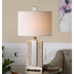 Stone Base Table Lamp