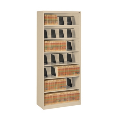 Seven Shelf Open Lateral File Shelving Unit