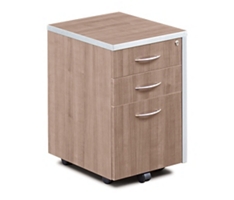 Compass Three Drawer Mobile Pedestal File - 16"W