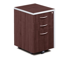 Compass Three Drawer Mobile Pedestal File - 16"W