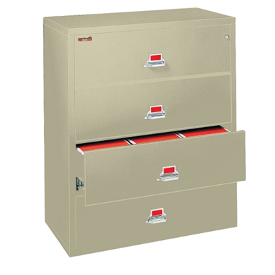 Four Drawer Fireproof Lateral File - 44"W