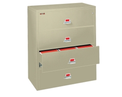 Four Drawer Fireproof Lateral File - 44"W
