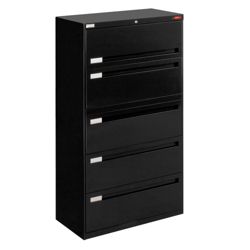 Spectrum Five Drawer Lateral File - 36"W