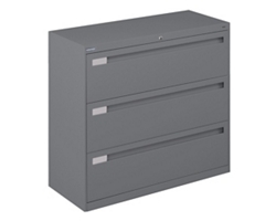 Spectrum Three Drawer Lateral File with Counterweight - 42