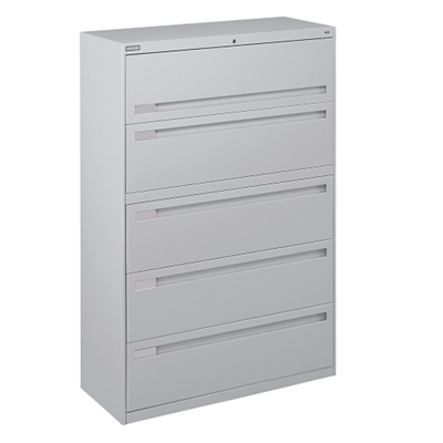 Spectrum Five Drawer Lateral File with Counterweight - 42"W