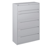 Spectrum Five Drawer Lateral File Cabinet - 42"W