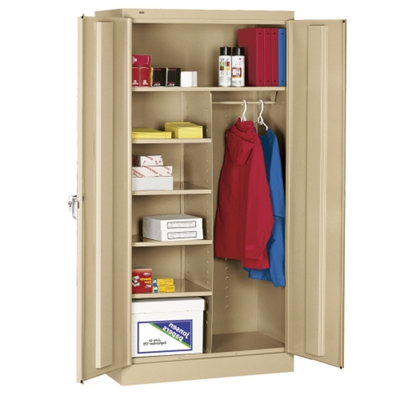 Wire Closet Shelving with Lower Shelf - 18d x 72h