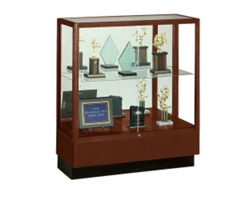 Counter Height Classic Display Case with Mirror Backing