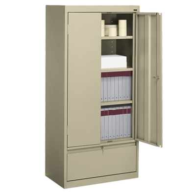 Four Shelf Storage and Filing Cabinet