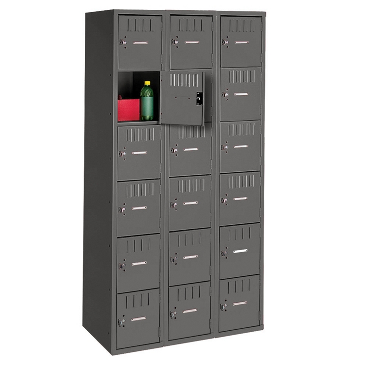 Six Tier Box Locker Set - Three Wide