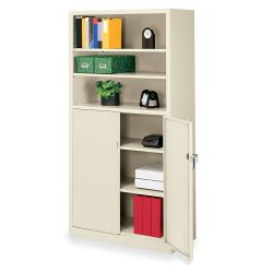 36"W x 18"D x 72"H Bookcase with Doors