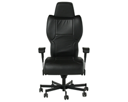 Dauerhaft 24/7 Faux Leather Chair with Pivot Arms