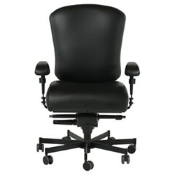 Dauerhaft 24/7 Leather Chair with Adjustable Arms