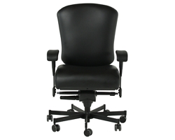 Dauerhaft 24/7 Faux Leather Chair with Pivot Arms