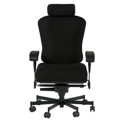Dauerhaft 24/7 Fabric Chair with Headrest and Flip Arms