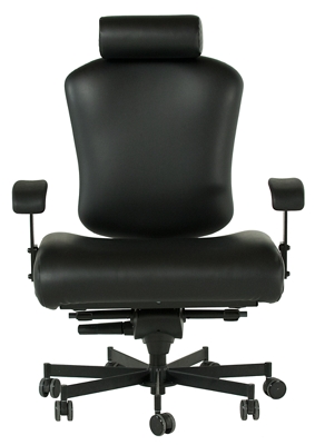 Dauerhaft 24/7 Wide Leather Chair with Headrest