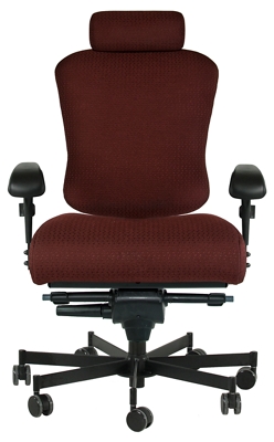 Dauerhaft 24/7 Wide Fabric Chair with Headrest