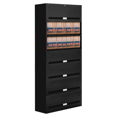 Fixed Shelf Lateral Files with Seven Shelves - 87"H