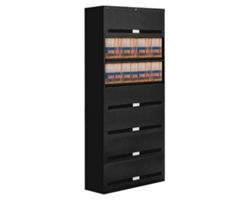 Fixed Shelf Lateral Files with Seven Shelves - 87"H