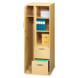 Storage Tower with 2 File Drawers