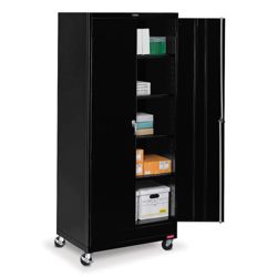 36"W x 24"D x 85"H Mobile Storage Cabinet