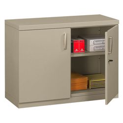Two Shelf Storage Cabinet with Doors