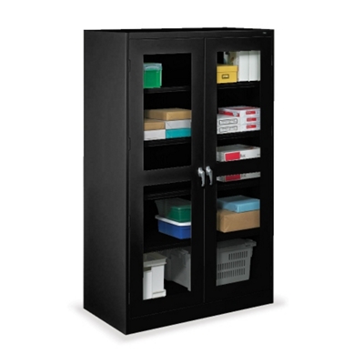 Assembled Jumbo Steel Storage Cabinet, 48w x 24d x 78h, Putty