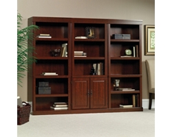 Heritage Hill 3 Piece Bookcase Set with closed door storage