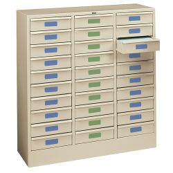 Letter Size 30-Drawer Storage Cabinet