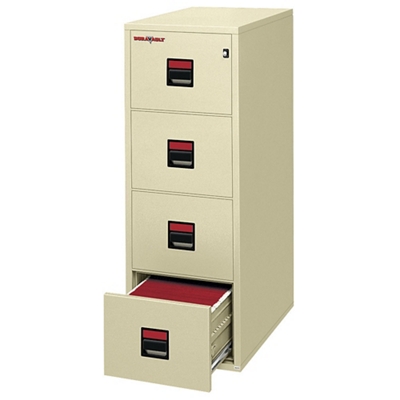Four Drawer Legal Size Vertical Fireproof File - 31"D
