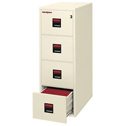 Four Drawer Legal Size Vertical Fireproof File - 25"D