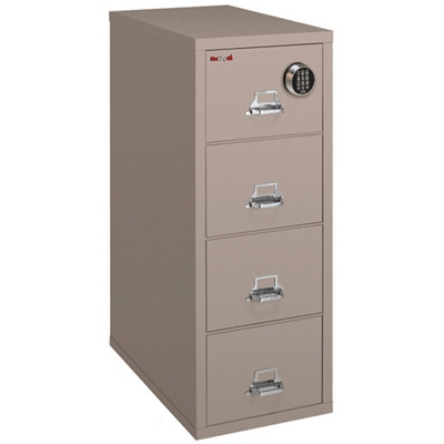 Fireproof Letter Vertical File with Four Drawers and Electronic Lock