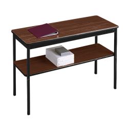 Fixed Leg Utility Table with Lower Shelf - 18" x 48"