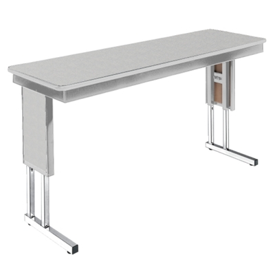 Adjustable Height Folding Leg Seminar Table - 72