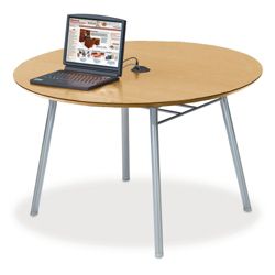 48" Round Conference Table with Data Port