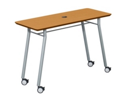 Mobile 48"W x 20"D Utility Table with Data Port