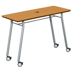 Mobile 48"W x 20"D Utility Table with Data Port