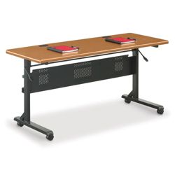 Correll 60W x 66L Horseshoe High Pressure Laminate Activity Table with  19 - 29 Adjustable Height Legs - USA Made 