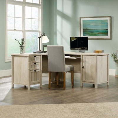 Via Adjustable Height L-Shaped Desk with Reversible Return by Sauder  Commercial Extensions